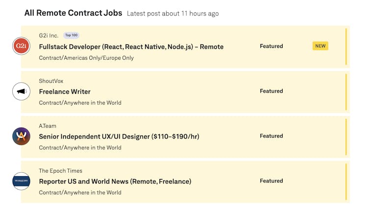 we work remotely contract jobs